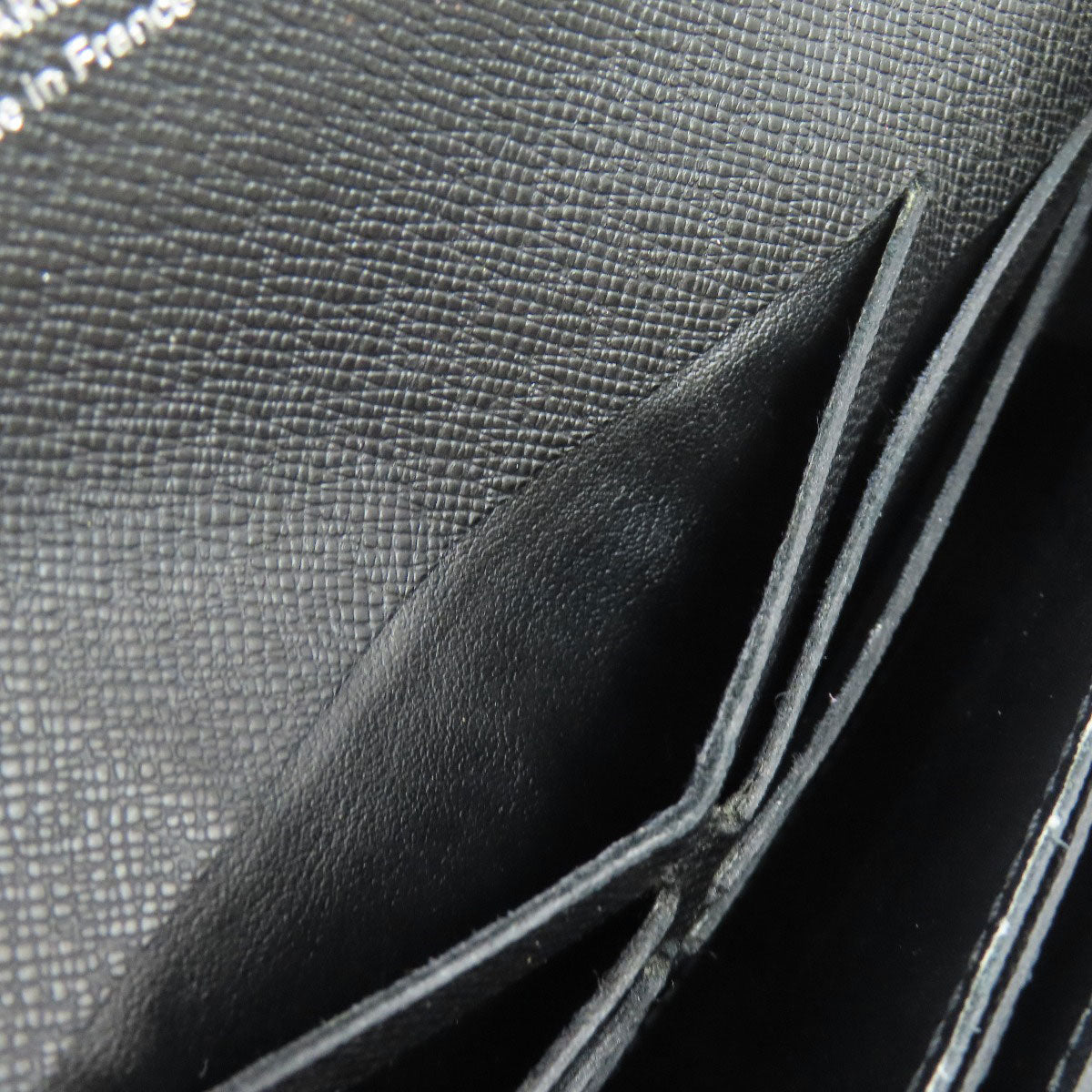 LOUIS VUITTON Long Wallet Purse N60023 Damier canvas gray Acordion mens Used Authentic