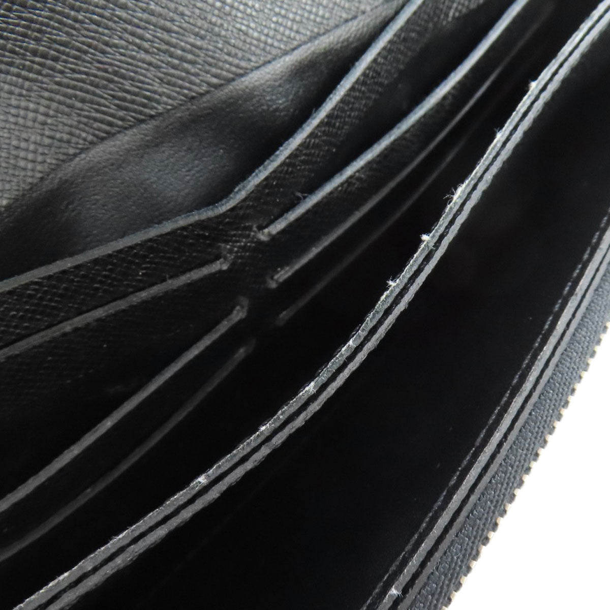 LOUIS VUITTON Long Wallet Purse N60023 Damier canvas gray Acordion mens Used Authentic