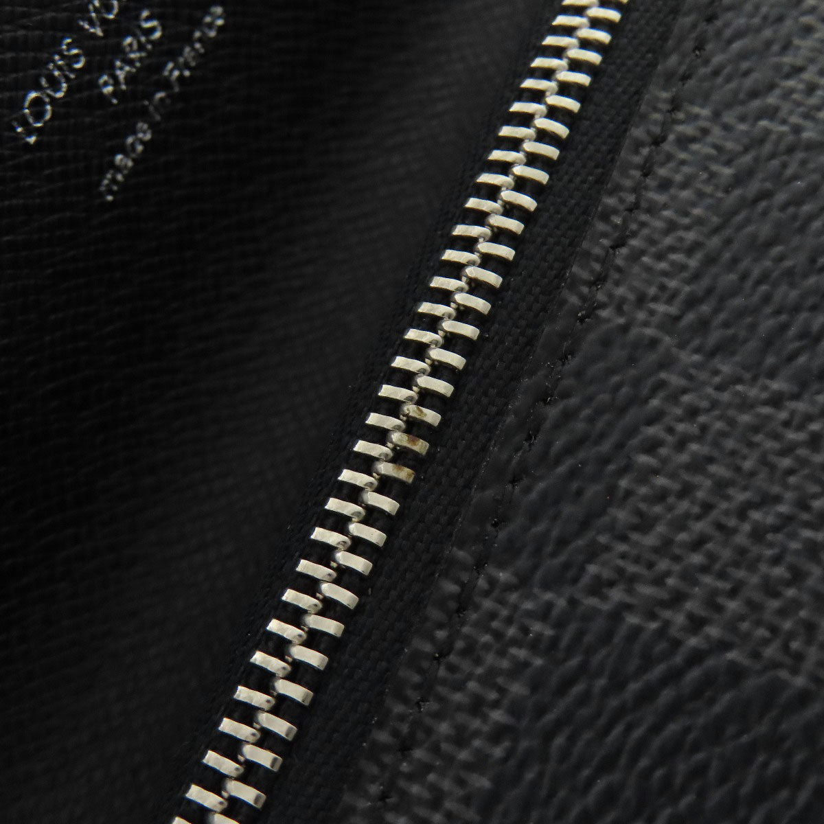 LOUIS VUITTON Long Wallet Purse N60023 Damier canvas gray Acordion mens Used Authentic