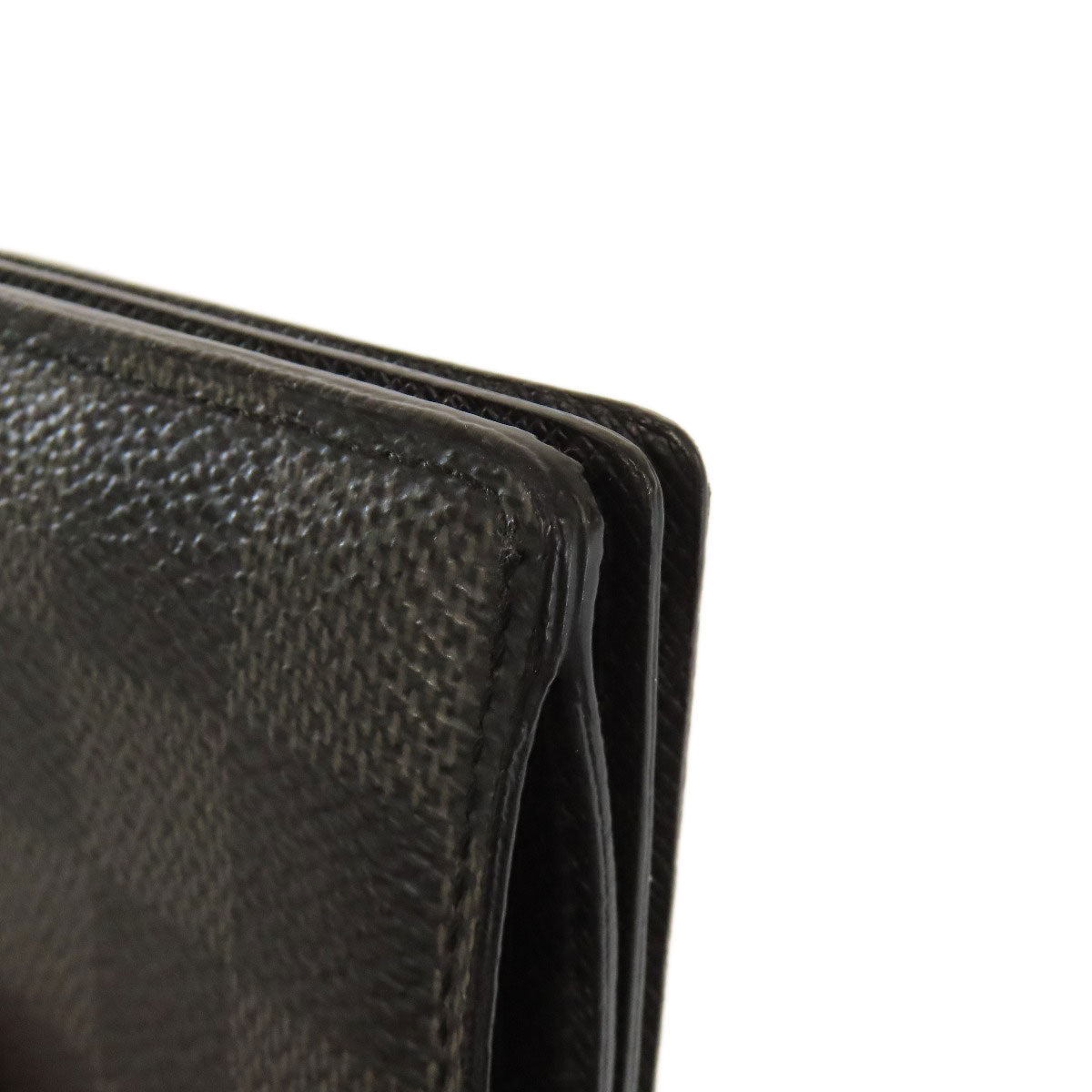 LOUIS VUITTON Long Wallet Purse N60023 Damier canvas gray Acordion mens Used Authentic