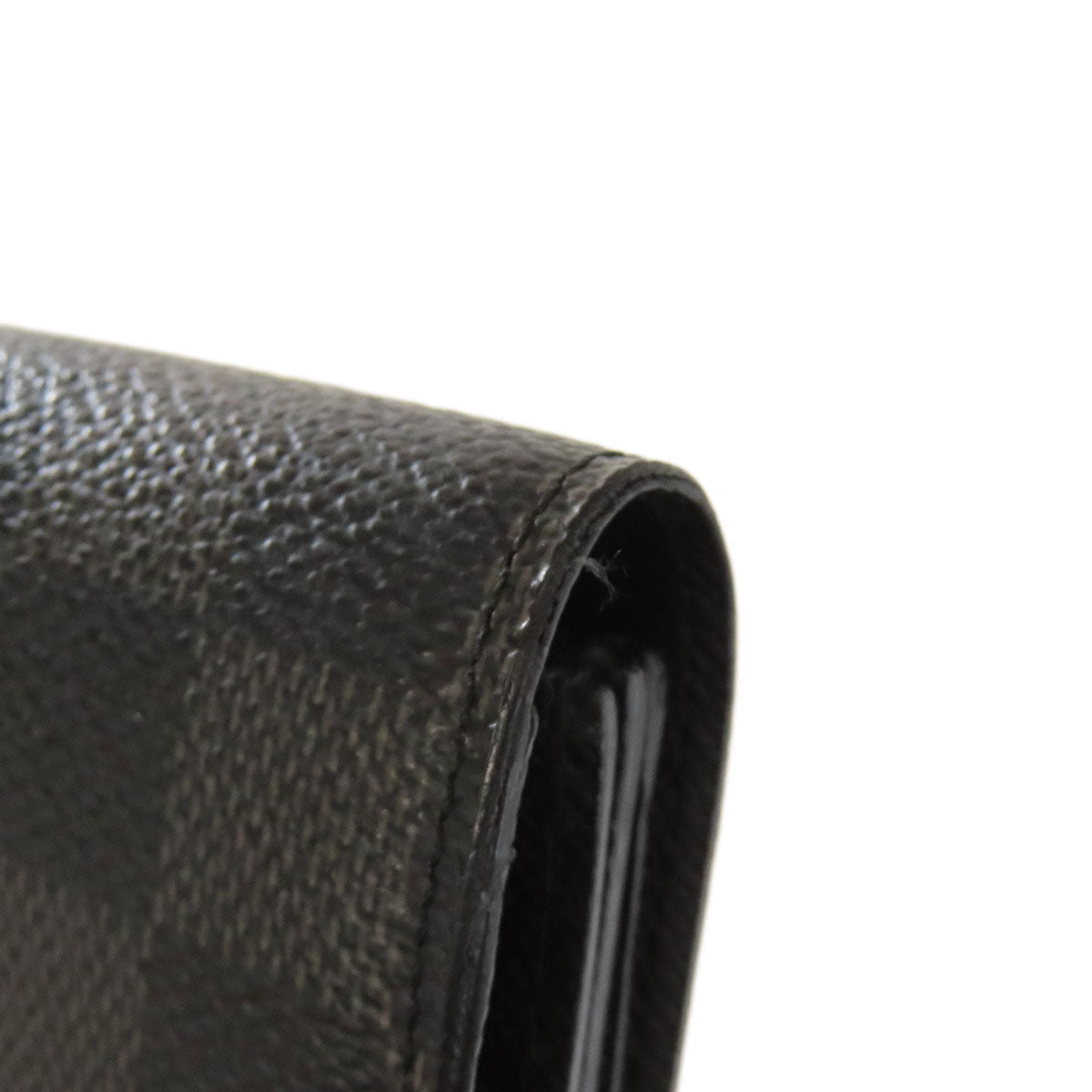 LOUIS VUITTON Long Wallet Purse N60023 Damier canvas gray Acordion mens Used Authentic