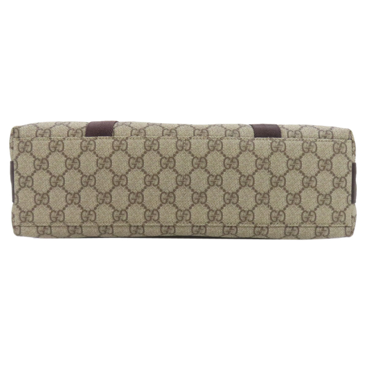 GUCCI Shoulder Bag 122373 PVC Brown GG Supreme Women Used Authentic