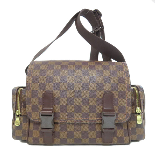LOUIS VUITTON Shoulder Bag N51126 Damier canvas Brown Reporter Melville Women Used Authentic