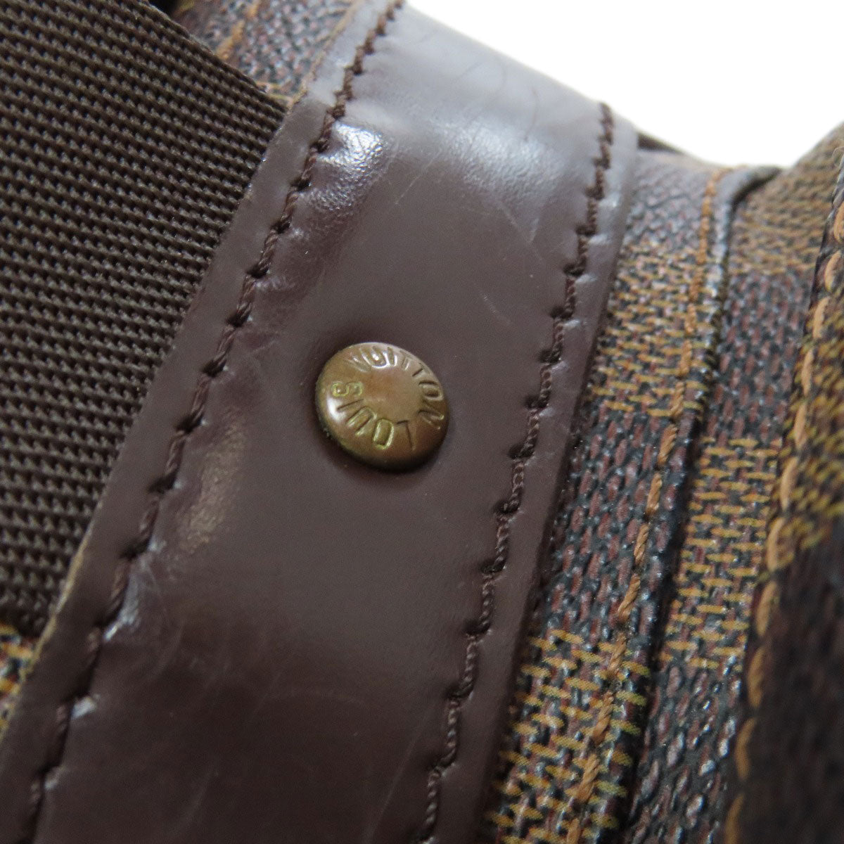 LOUIS VUITTON Shoulder Bag N51126 Damier canvas Brown Reporter Melville Women Used Authentic