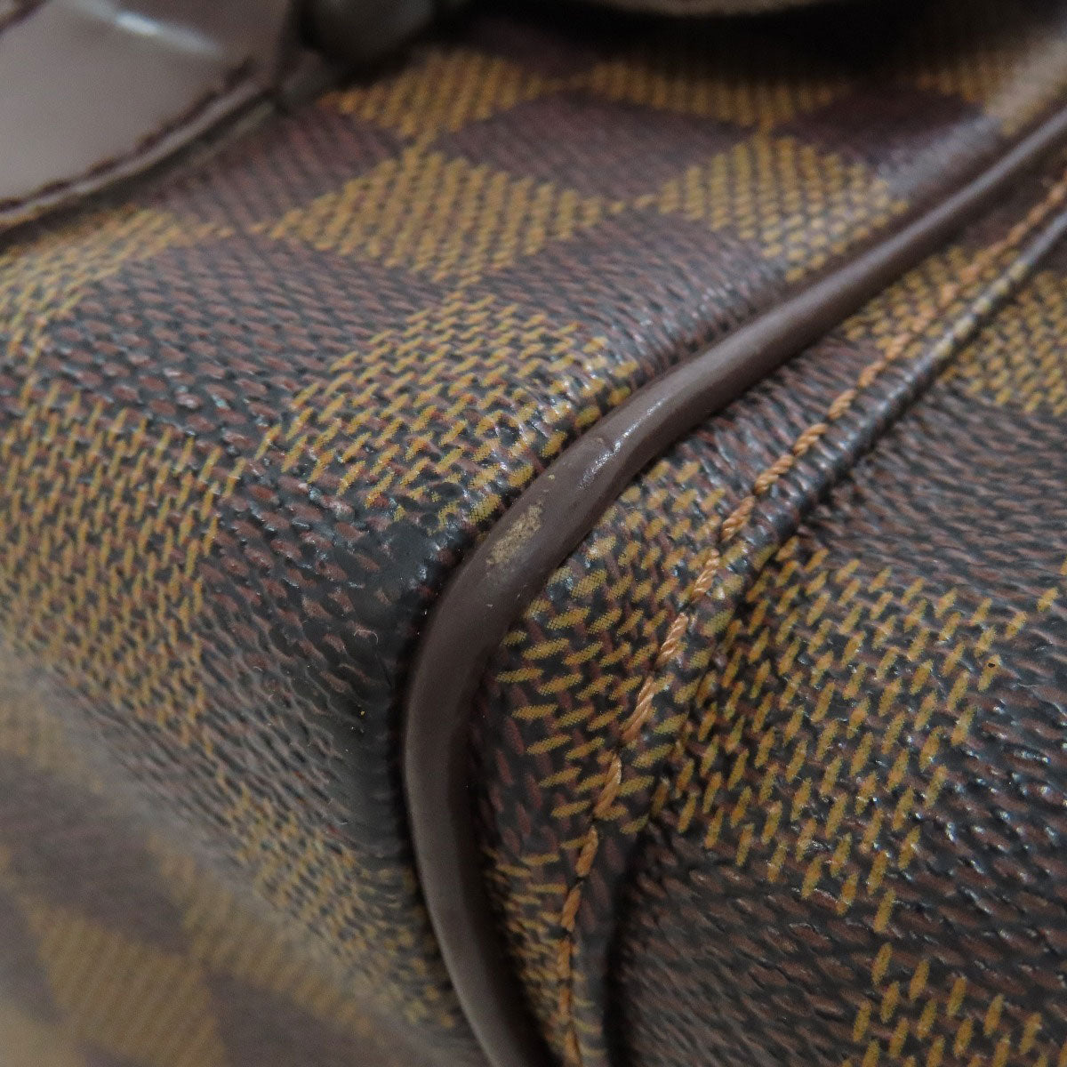 LOUIS VUITTON Shoulder Bag N51126 Damier canvas Brown Reporter Melville Women Used Authentic