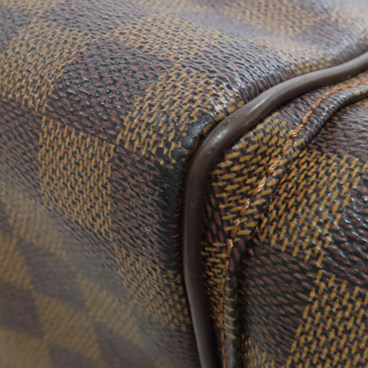 LOUIS VUITTON Shoulder Bag N51126 Damier canvas Brown Reporter Melville Women Used Authentic