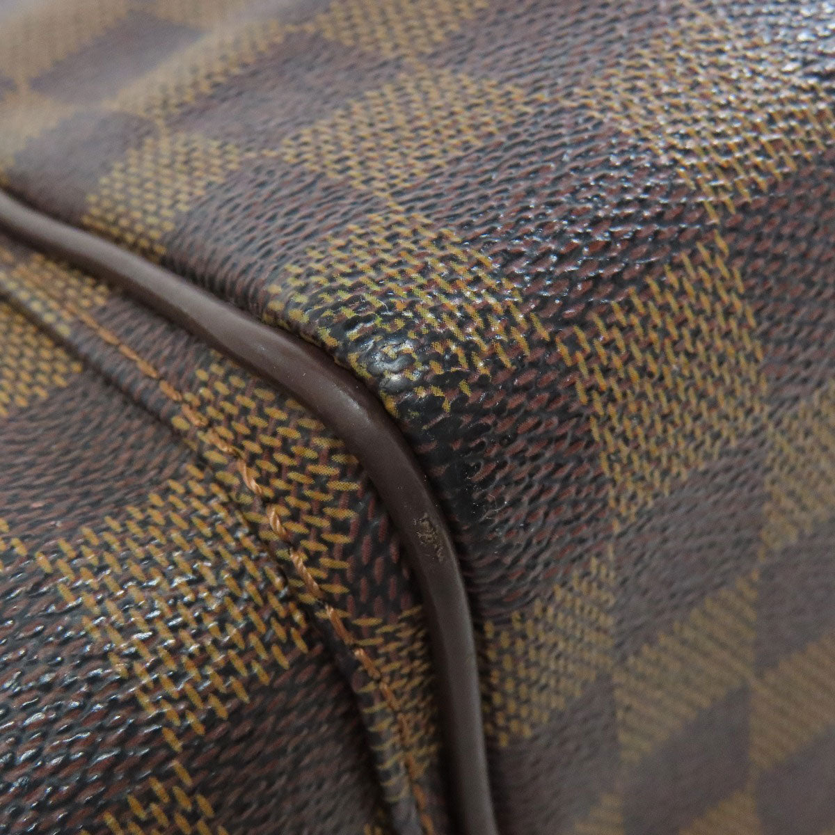 LOUIS VUITTON Shoulder Bag N51126 Damier canvas Brown Reporter Melville Women Used Authentic
