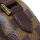 LOUIS VUITTON Shoulder Bag N51292 Damier canvas Brown Ipanema GM Women Used Authentic