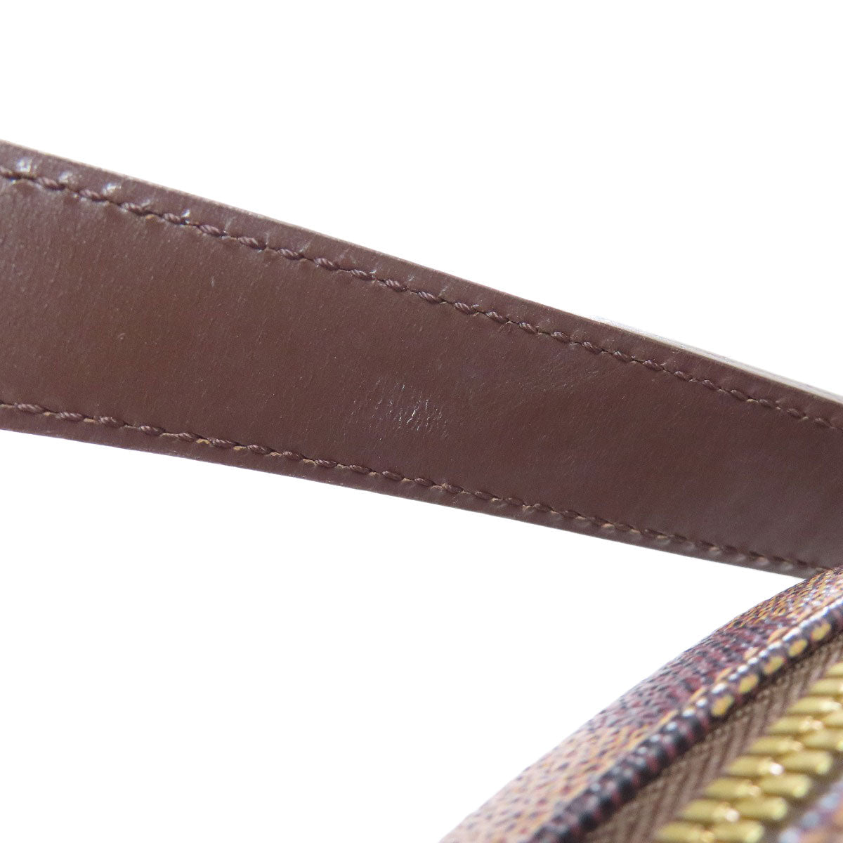 LOUIS VUITTON Shoulder Bag N51292 Damier canvas Brown Ipanema GM Women Used Authentic