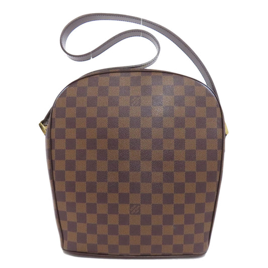LOUIS VUITTON Shoulder Bag N51292 Damier canvas Brown Ipanema GM Women Used Authentic