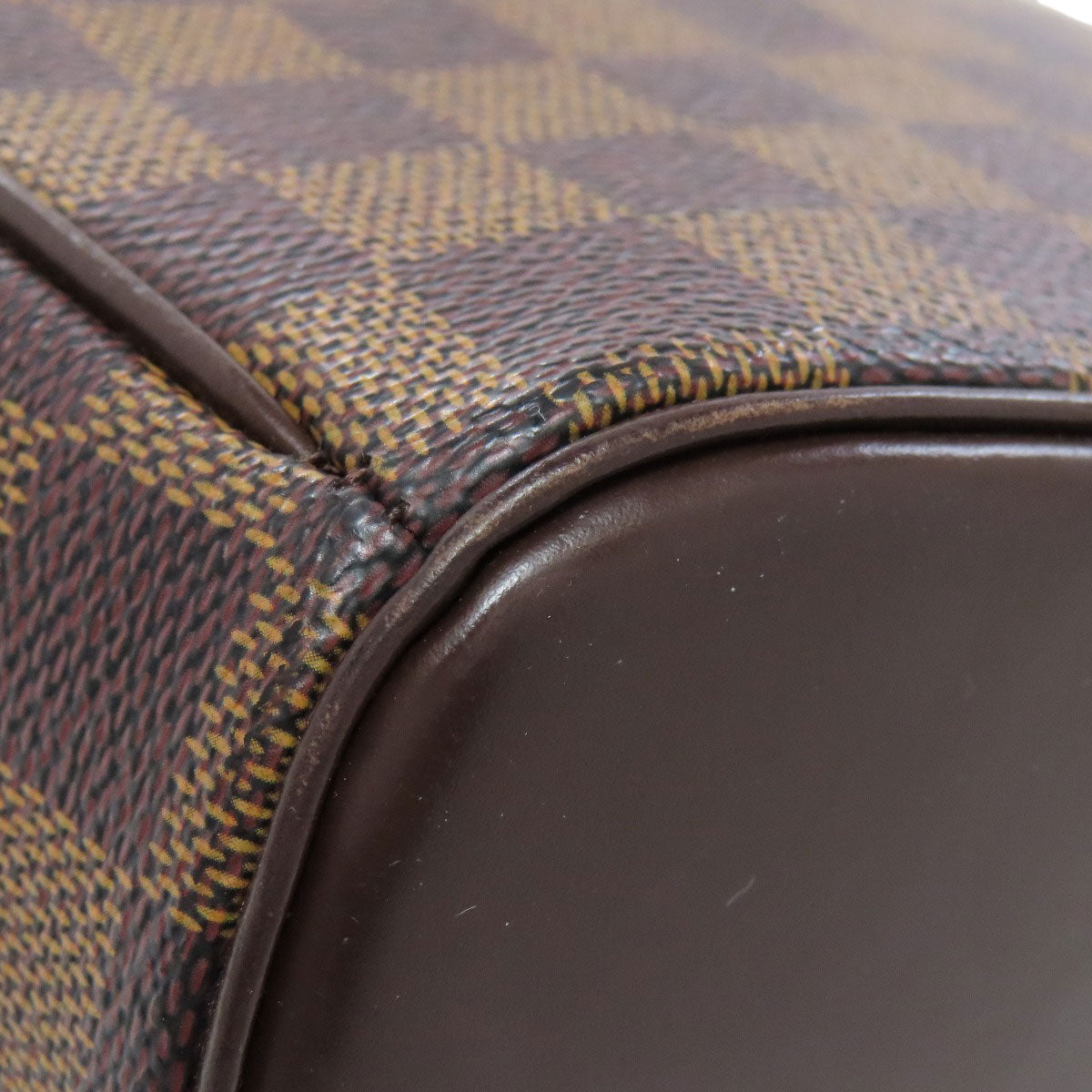 LOUIS VUITTON Shoulder Bag N51292 Damier canvas Brown Ipanema GM Women Used Authentic
