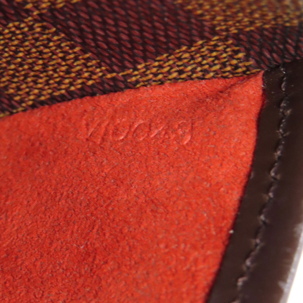LOUIS VUITTON Shoulder Bag N51292 Damier canvas Brown Ipanema GM Women Used Authentic
