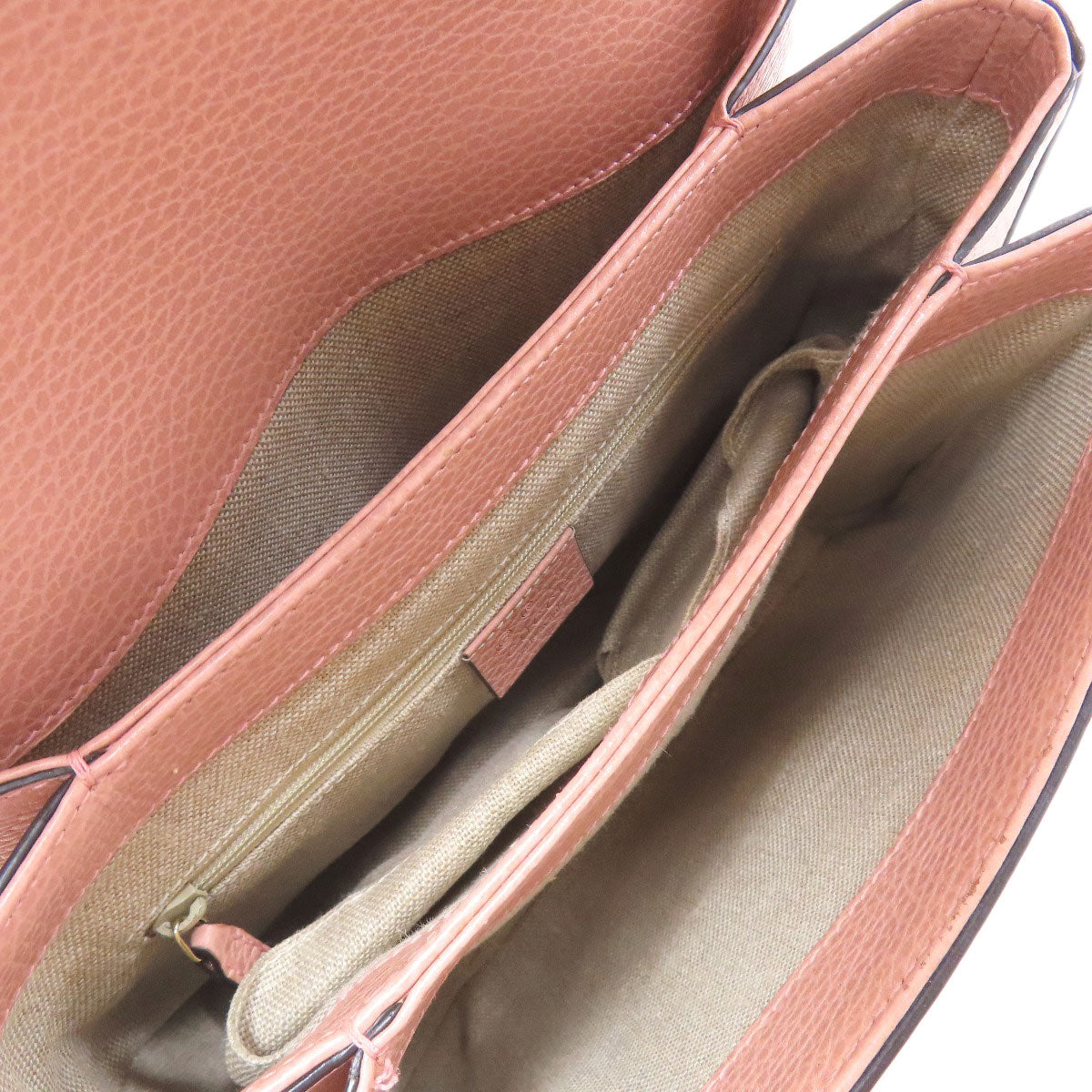 GUCCI Shoulder Bag 510302 Calfskin pink Outlet ChainShoulder Interlocking G 2WAY Women Used Authentic