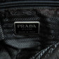 PRADA Shoulder Bag Nylon black logoMetal Women Used Authentic