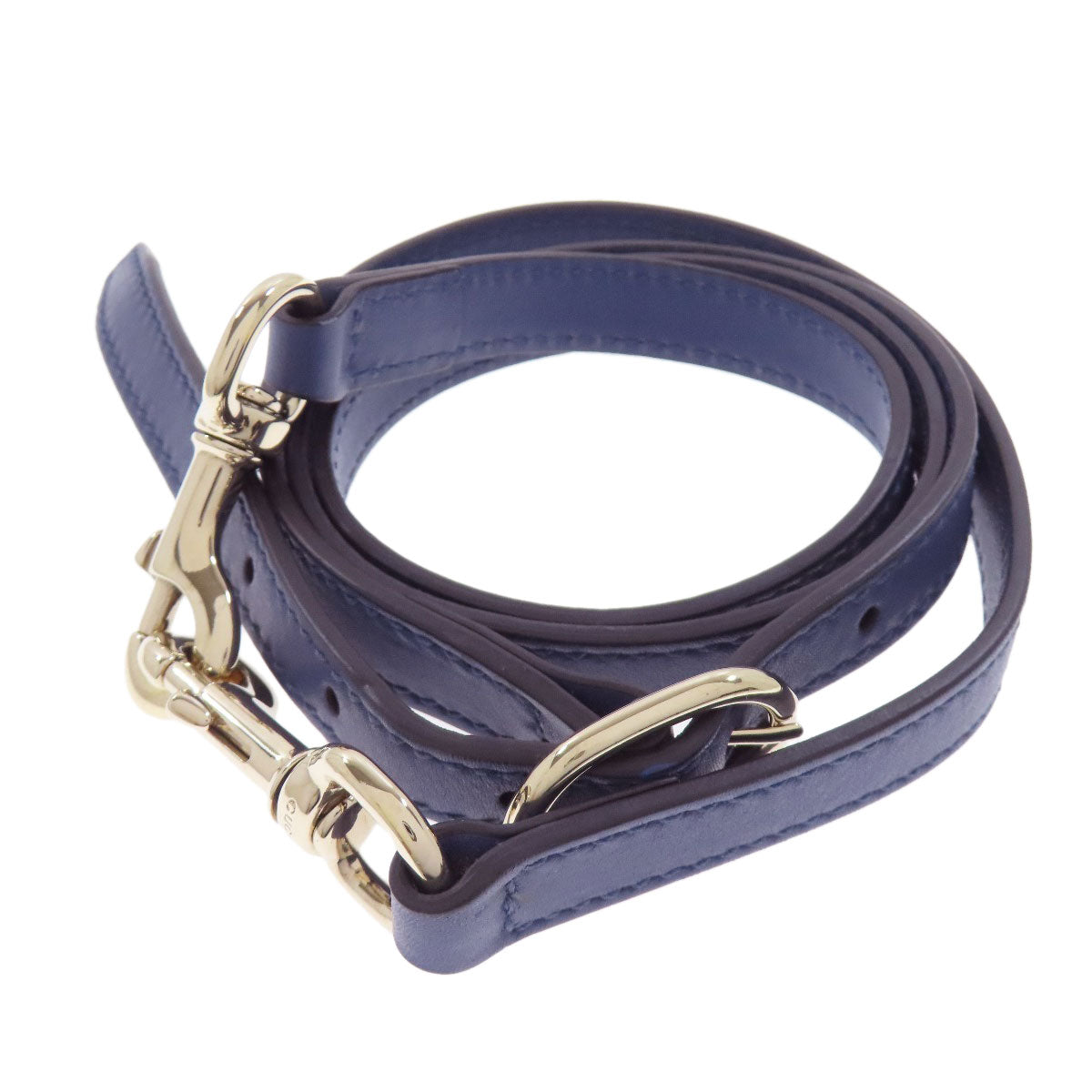GUCCI Handbag 309617 leather blue GG Signature Microsima 2WAY Women Used Authentic