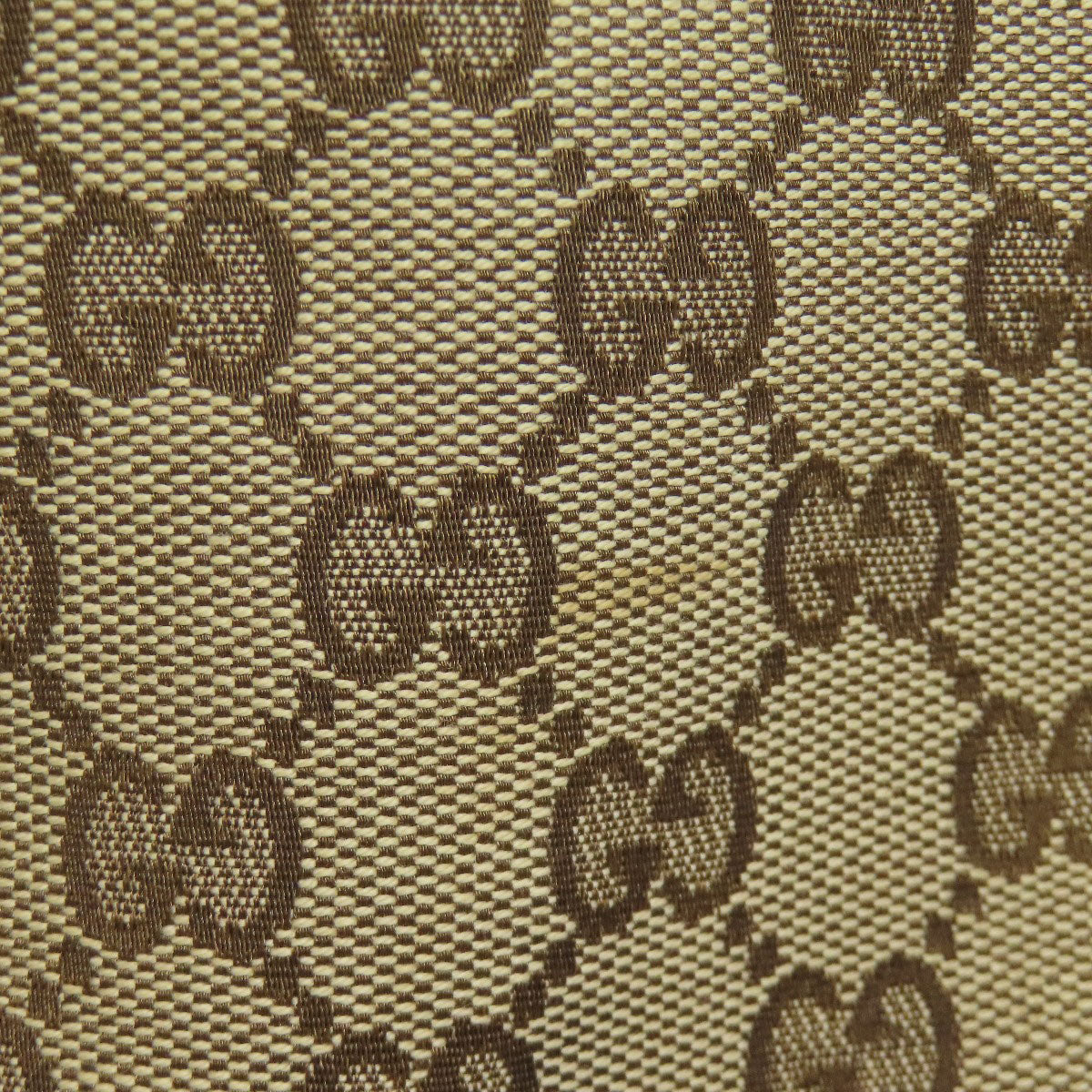 GUCCI Tote Bag 163805 canvas Brown GG Princey Ribbon Women Used Authentic