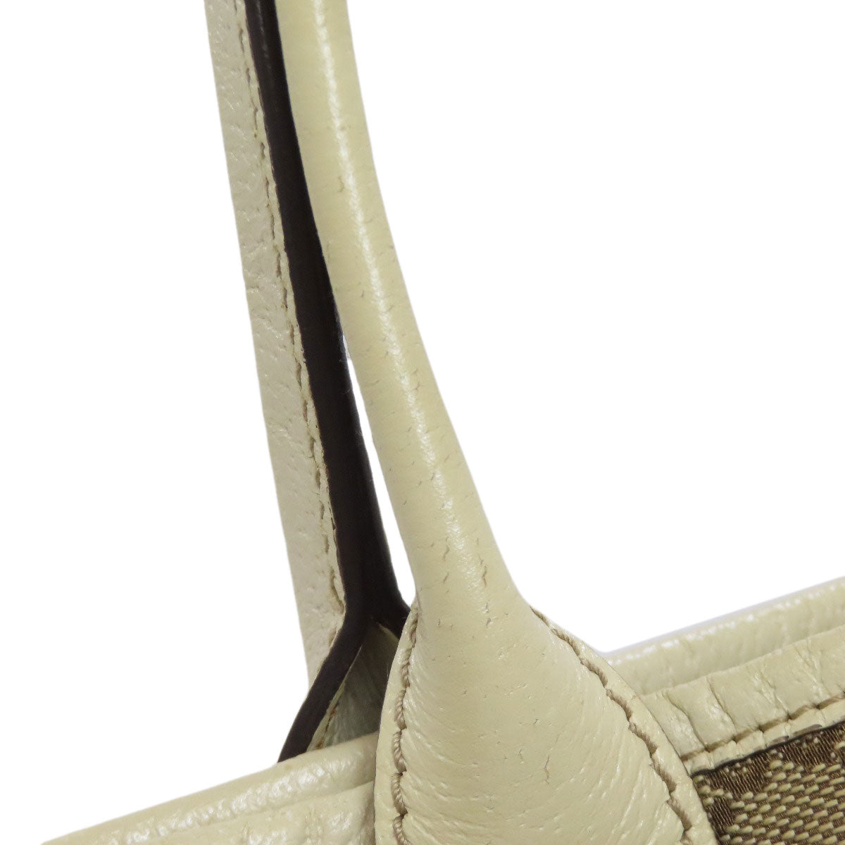 GUCCI Tote Bag 163805 canvas Brown GG Princey Ribbon Women Used Authentic