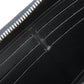 LOUIS VUITTON Long Wallet Purse M61867 Mahina leather black Zippy wallet Women Used Authentic