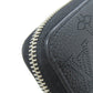 LOUIS VUITTON Long Wallet Purse M61867 Mahina leather black Zippy wallet Women Used Authentic