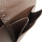 LOUIS VUITTON Bifold Wallet N61675 Damier canvas Brown Portefeuille�EMarco Women Used Authentic