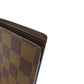LOUIS VUITTON Bifold Wallet N61675 Damier canvas Brown Portefeuille�EMarco Women Used Authentic