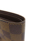 LOUIS VUITTON Bifold Wallet N61675 Damier canvas Brown Portefeuille�EMarco Women Used Authentic