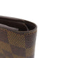 LOUIS VUITTON Bifold Wallet N61675 Damier canvas Brown Portefeuille�EMarco Women Used Authentic