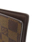 LOUIS VUITTON Bifold Wallet N61675 Damier canvas Brown Portefeuille�EMarco Women Used Authentic