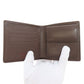 LOUIS VUITTON Bifold Wallet N61675 Damier canvas Brown Portefeuille�EMarco Women Used Authentic