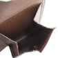 LOUIS VUITTON Bifold Wallet N61675 Damier canvas Brown Portefeuille�EMarco Women Used Authentic