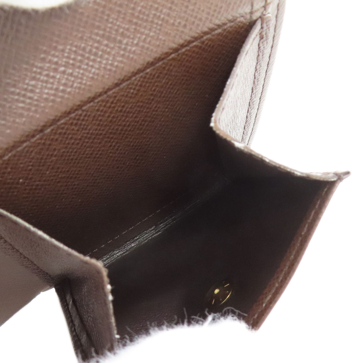 LOUIS VUITTON Bifold Wallet N61675 Damier canvas Brown Portefeuille�EMarco Women Used Authentic