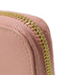 PRADA Coin case leather pink Saffiano logoMetal Women Used Authentic