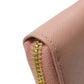 PRADA Coin case leather pink Saffiano logoMetal Women Used Authentic