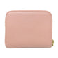PRADA Coin case leather pink Saffiano logoMetal Women Used Authentic