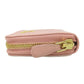 PRADA Coin case leather pink Saffiano logoMetal Women Used Authentic