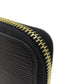 LOUIS VUITTON Long Wallet Purse M68755 Epi black Zippy wallet Women Used Authentic