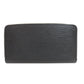 LOUIS VUITTON Long Wallet Purse M68755 Epi black Zippy wallet Women Used Authentic