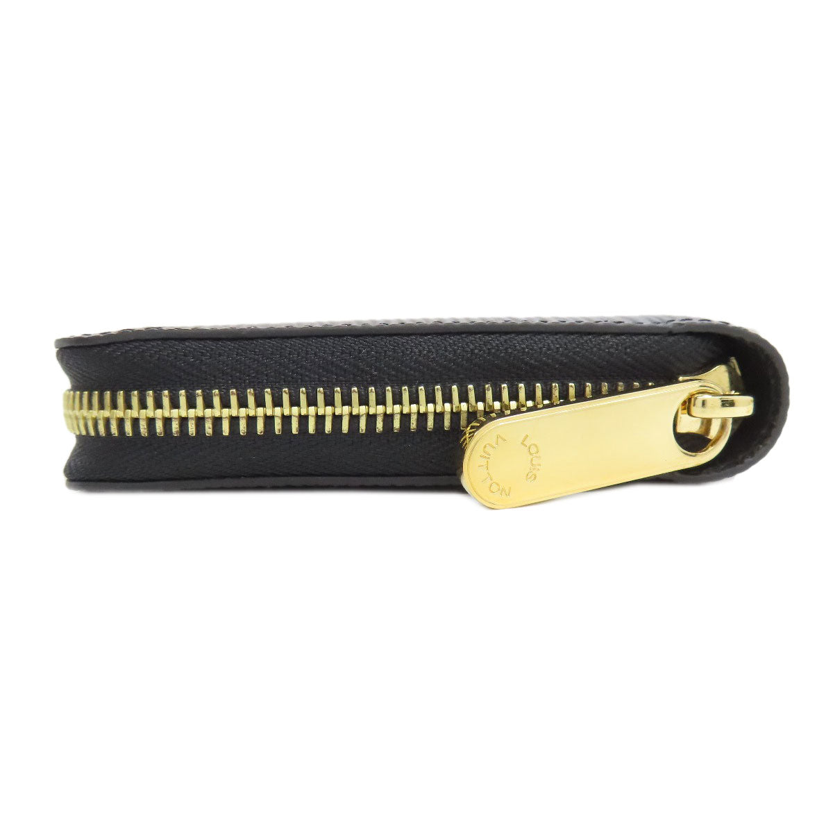 LOUIS VUITTON Long Wallet Purse M68755 Epi black Zippy wallet Women Used Authentic