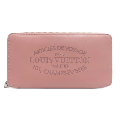 LOUIS VUITTON Long Wallet Purse M58209 leather pink Portefeuille, Jena Parnassus Women Used Authentic