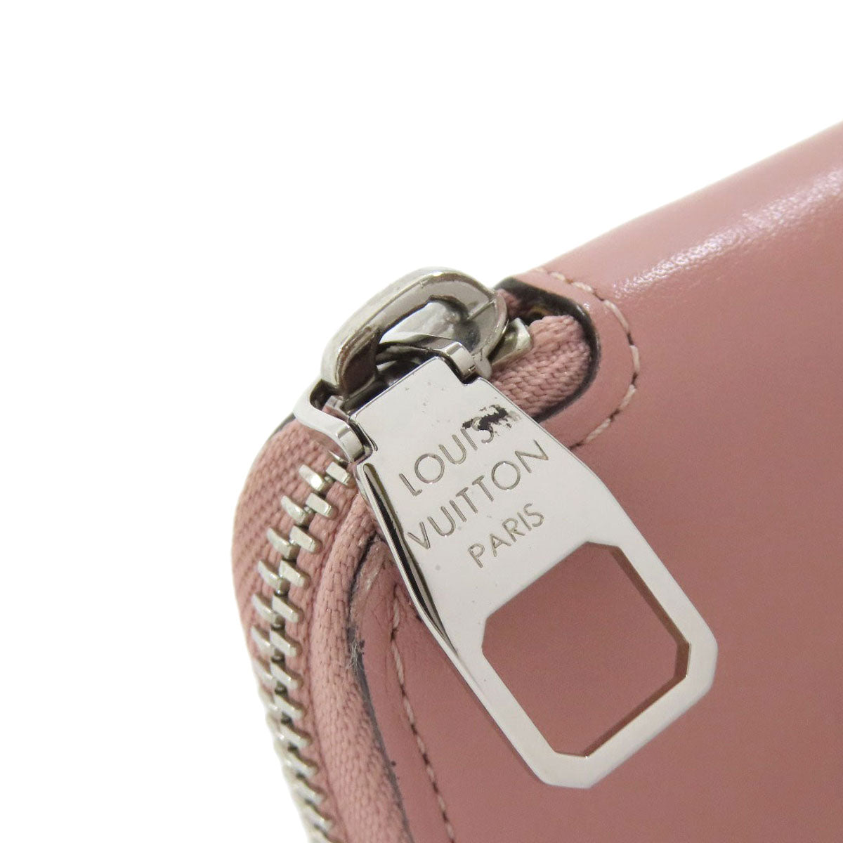 LOUIS VUITTON Long Wallet Purse M58209 leather pink Portefeuille, Jena Parnassus Women Used Authentic