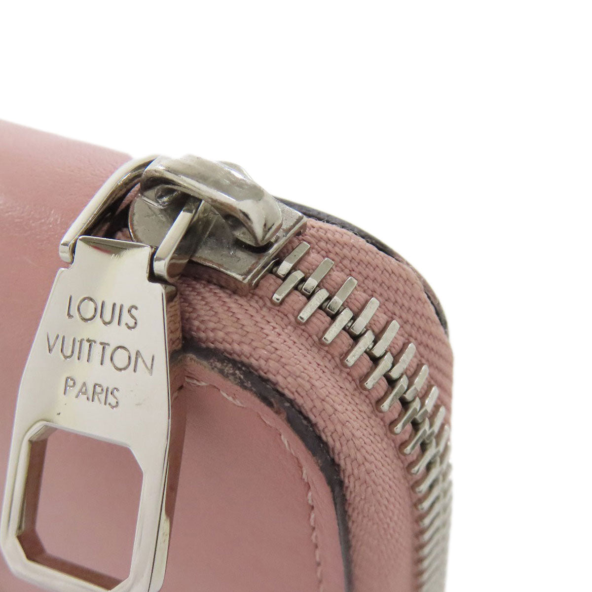 LOUIS VUITTON Long Wallet Purse M58209 leather pink Portefeuille, Jena Parnassus Women Used Authentic