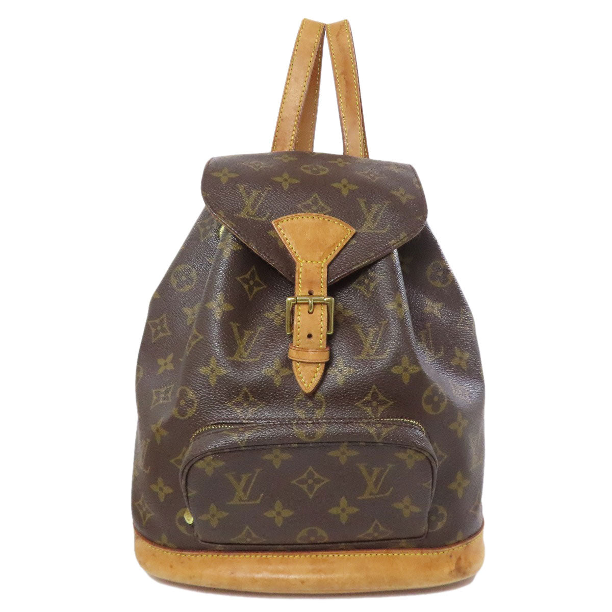 LOUIS VUITTON Backpack M51136 Monogram canvas Brown MontsourisMM Women Used Authentic