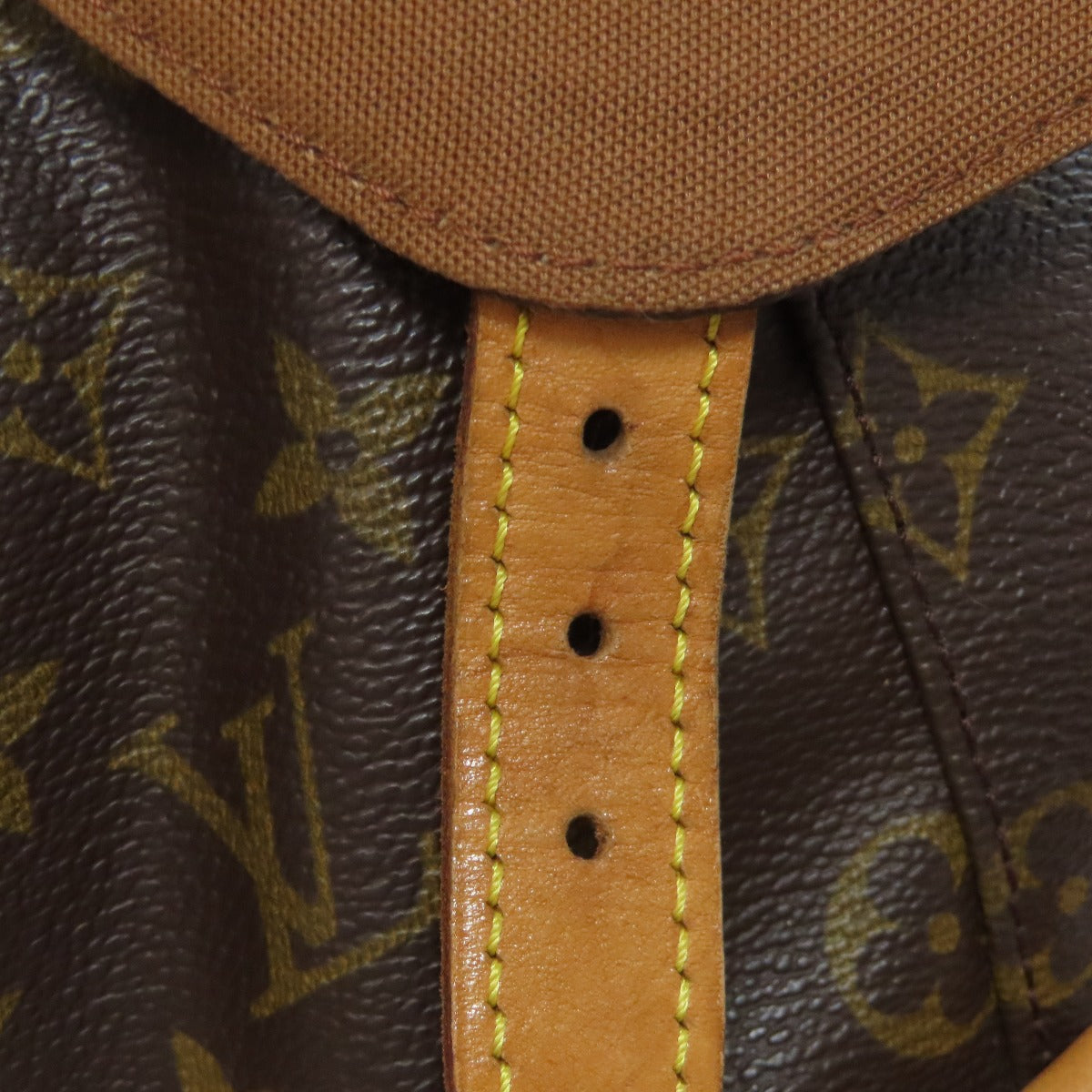 LOUIS VUITTON Backpack M51136 Monogram canvas Brown MontsourisMM Women Used Authentic