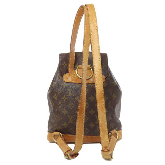 LOUIS VUITTON Backpack M51136 Monogram canvas Brown MontsourisMM Women Used Authentic