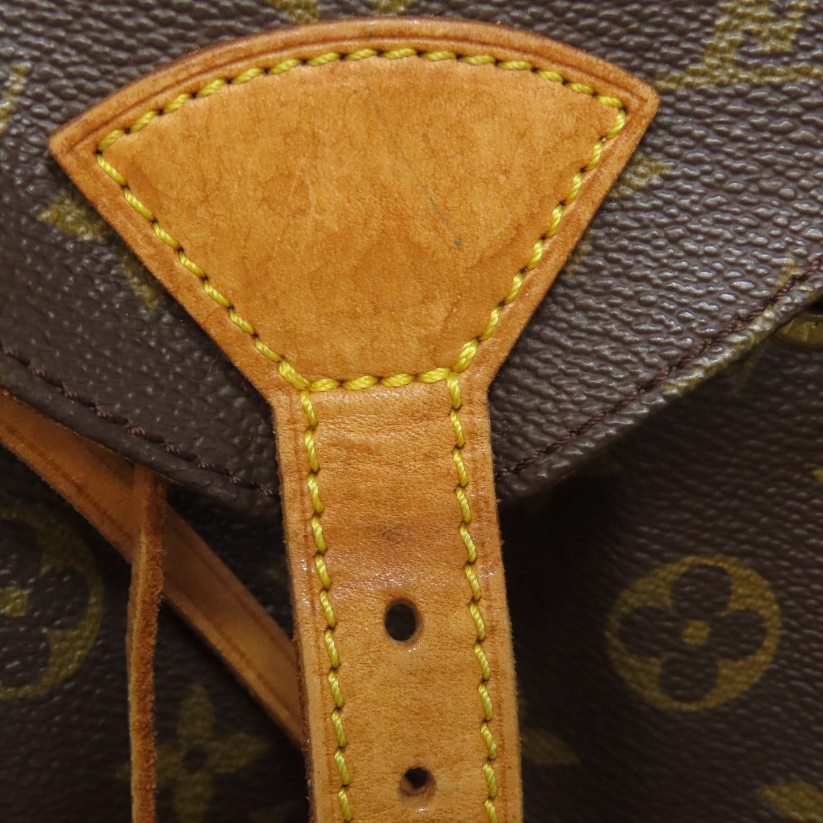 LOUIS VUITTON Backpack M51136 Monogram canvas Brown MontsourisMM Women Used Authentic