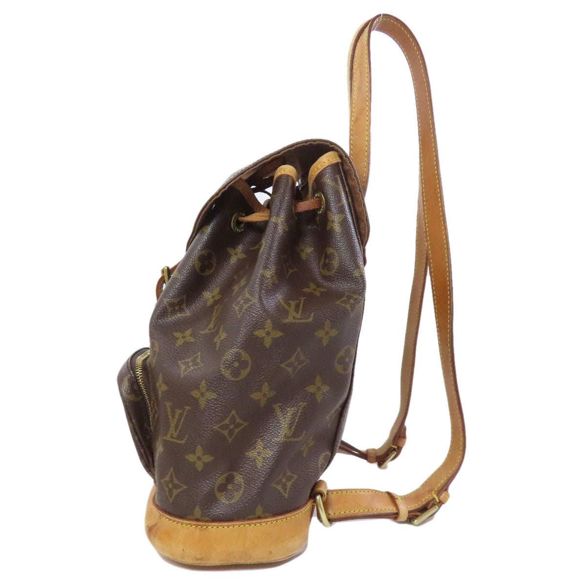 LOUIS VUITTON Backpack M51136 Monogram canvas Brown MontsourisMM Women Used Authentic