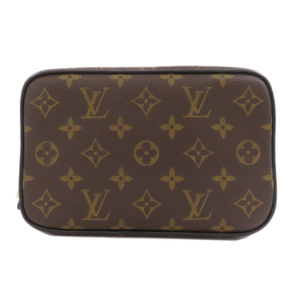 LOUIS VUITTON Cosmetics Pouch M47507 Monogram macacer Brown Truth Toilette PM Women Used Authentic
