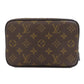 LOUIS VUITTON Cosmetics Pouch M47507 Monogram macacer Brown Truth Toilette PM Women Used Authentic