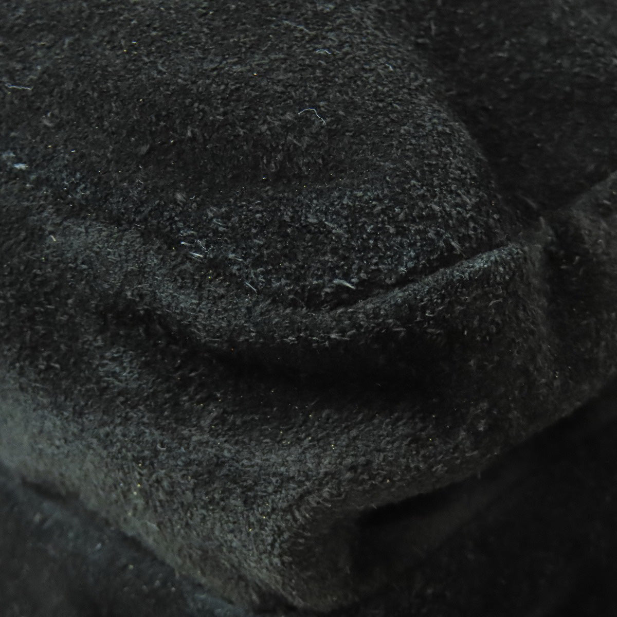 PRADA Shoulder Bag Suede black logo