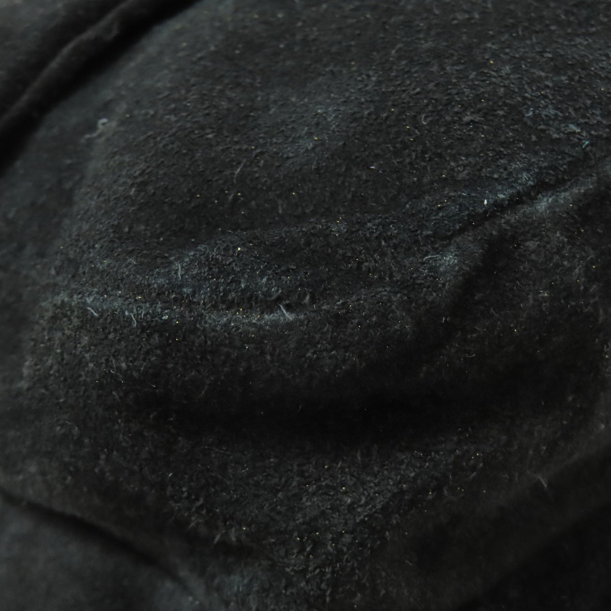 PRADA Shoulder Bag Suede black logo